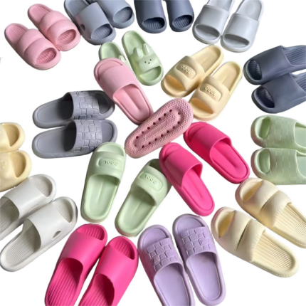 4 pairs of slippers for summer home use, hotel bathing, men's and women's living, indoor home