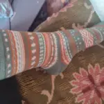 Autumn/Winter Mid-Calf Socks: Retro Boho Native Striped Knit Tights for Women photo review