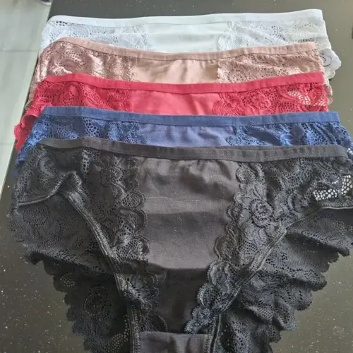 10 piece special price sexy lace and lace underwear with high elasticity, low waist, breathable, soft, flat angle triangle underwear for women photo review