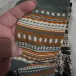 Autumn/Winter Mid-Calf Socks: Retro Boho Native Striped Knit Tights for Women photo review