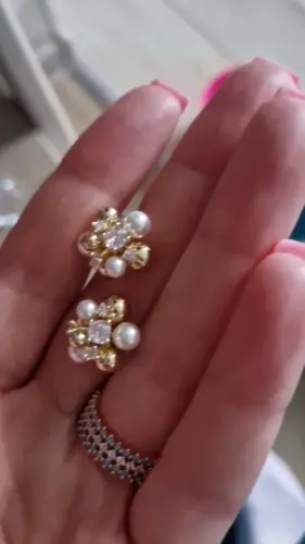 S925 Silver Needle Earrings photo review