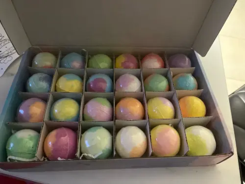 Bath ball bath salt ball photo review