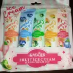 Hand Cream with Ice Cream, Snowflakes, Fruits, Strawberry, and Peach photo review