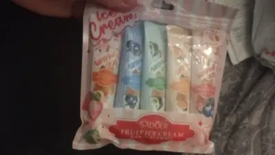 Hand Cream with Ice Cream, Snowflakes, Fruits, Strawberry, and Peach photo review