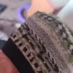 Autumn/Winter Mid-Calf Socks: Retro Boho Native Striped Knit Tights for Women photo review