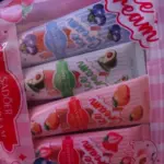 Hand Cream with Ice Cream, Snowflakes, Fruits, Strawberry, and Peach photo review