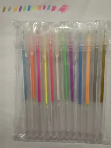 50 adorable blind box pens in a pencil case, 0.5mm black water-based ballpoint pens, non-drying, suitable for exams and studying photo review