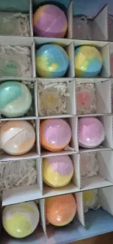 Bath ball bath salt ball photo review