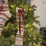 Autumn/Winter Mid-Calf Socks: Retro Boho Native Striped Knit Tights for Women photo review