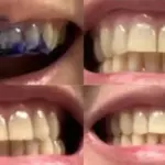 Small Purple Bottle Cross border Purple Bright White Toothpaste for Cleaning Oral Teeth, Whitening Teeth, Color Mixing and Care of Gums Bottle Press photo review