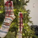 Autumn/Winter Mid-Calf Socks: Retro Boho Native Striped Knit Tights for Women photo review