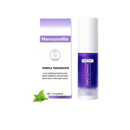 Small Purple Bottle Cross border Purple Bright White Toothpaste for Cleaning Oral Teeth, Whitening Teeth, Color Mixing and Care of Gums Bottle Press