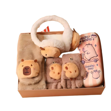 Autumn and Winter Kapibala Birthday Gift for Ten Year Old Girl Practical Warm Boy and Girl Companion Gift Set